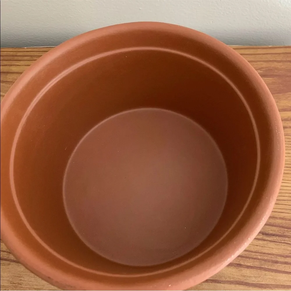 Copco AU7 1.5 Qt Country Clay Round Soufflé Baking Dish Terra Sigillata Coating